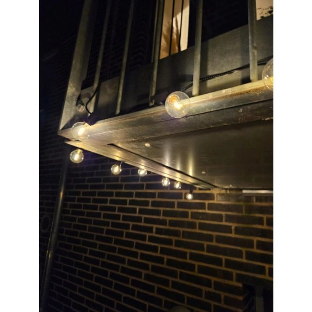 Fjordlys Vintage solcelle lyslenke – 25 pærer