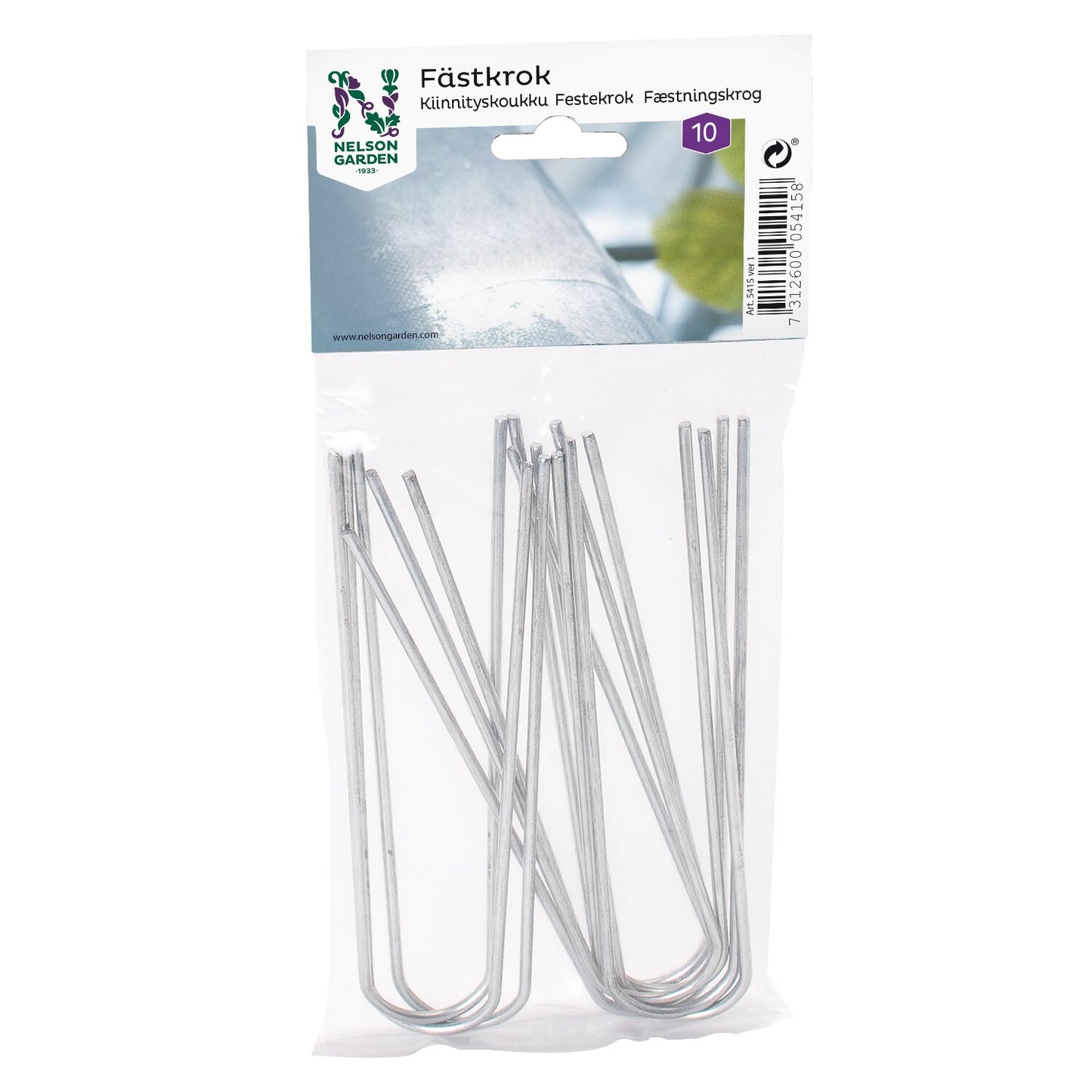 Festekrok for duk 10 stk