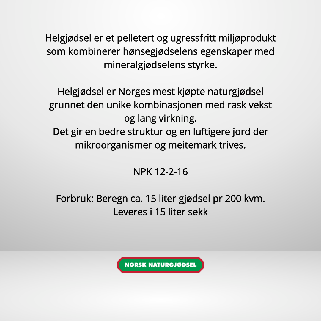 Helgjødsel 15 liter
