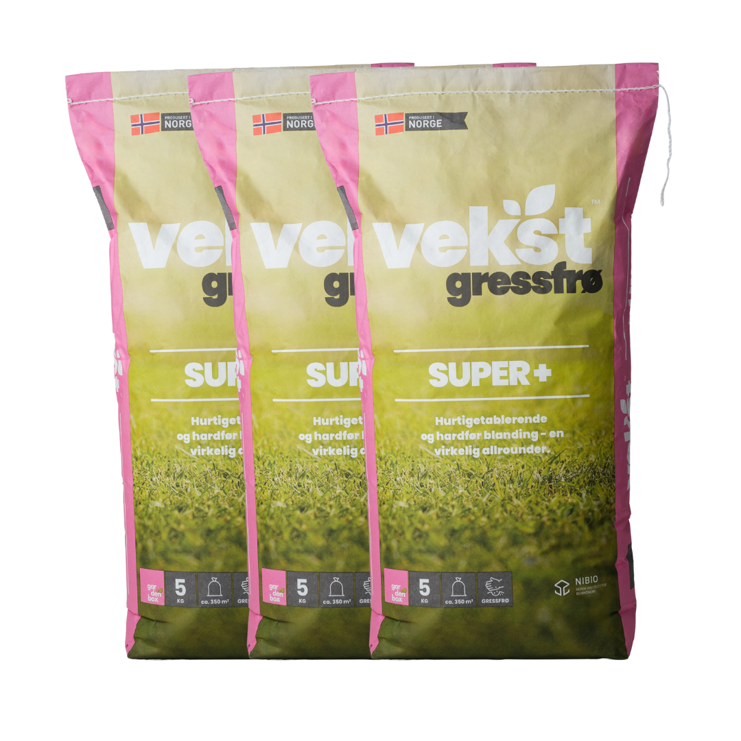 Gressfrø Vekst Super+ (1 -15 kg)