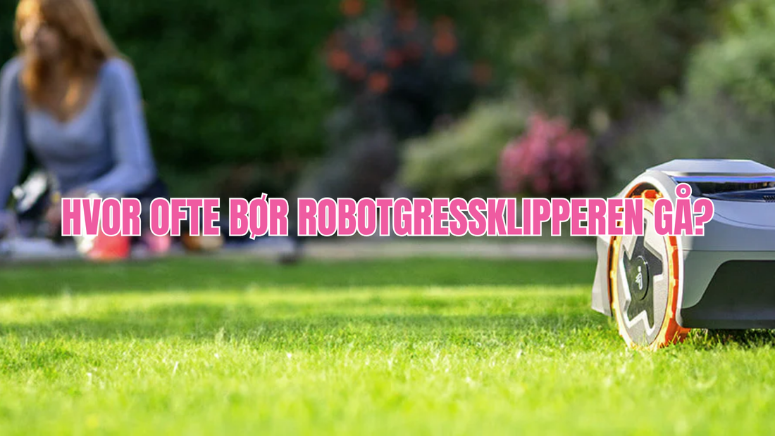 Hvor ofte bør robotgressklipperen gå?