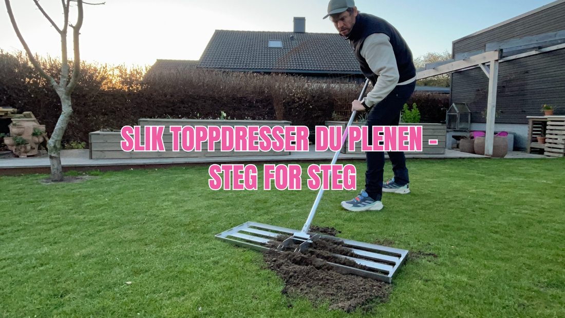 Slik toppdresser du plenen – steg for steg