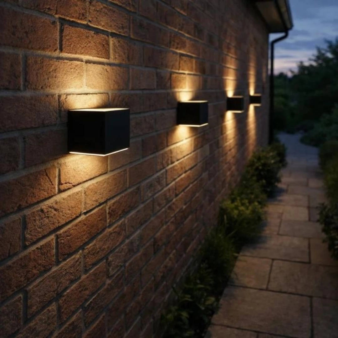 Nordic Glow solcelle vegglampe