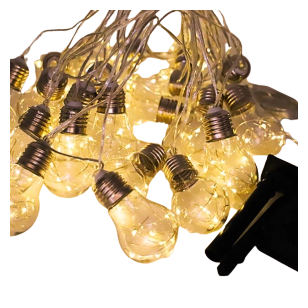 Aurora PRO Vintage solcelle lyslenke – 20 pærer
