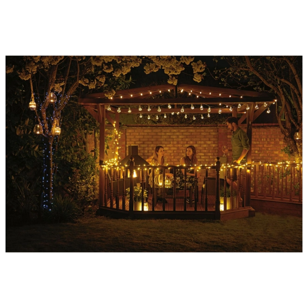 Aurora PRO Vintage solcelle lyslenke – 20 pærer