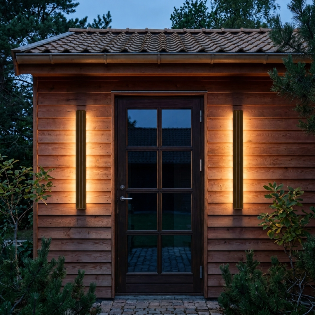 Levana solcelledrevet vegglampe