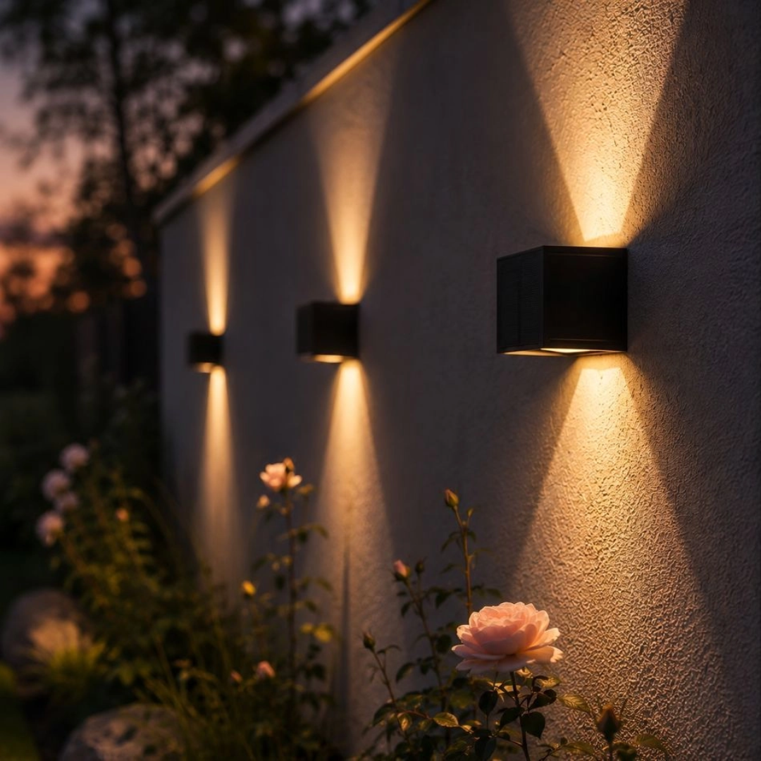 Omni solcelle vegglampe