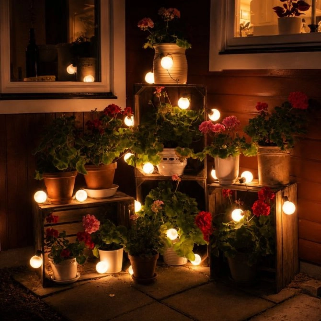 Aurora PRO Festoon solcellelysslynge – 20 pærer