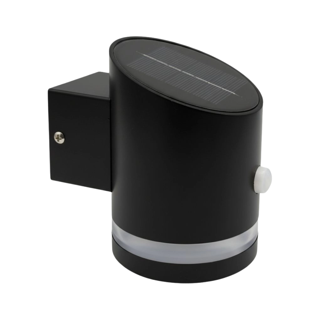 Duron Black solcelle sensorlampe
