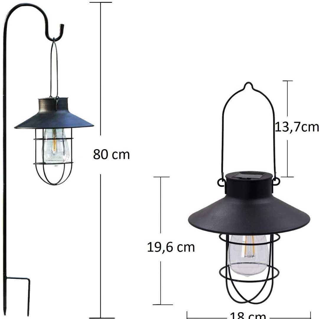 Arche solcellelampe – 80 cm