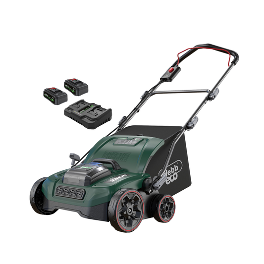 Webb 40V batteri vertikalskjærer og moserive