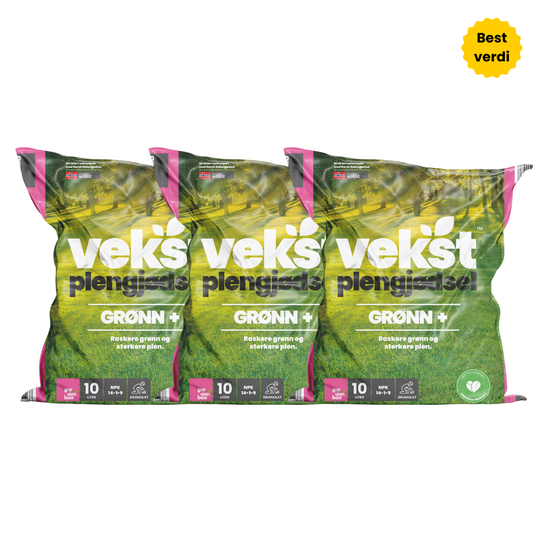 Vekst Grønn+ Plengjødsel 10L